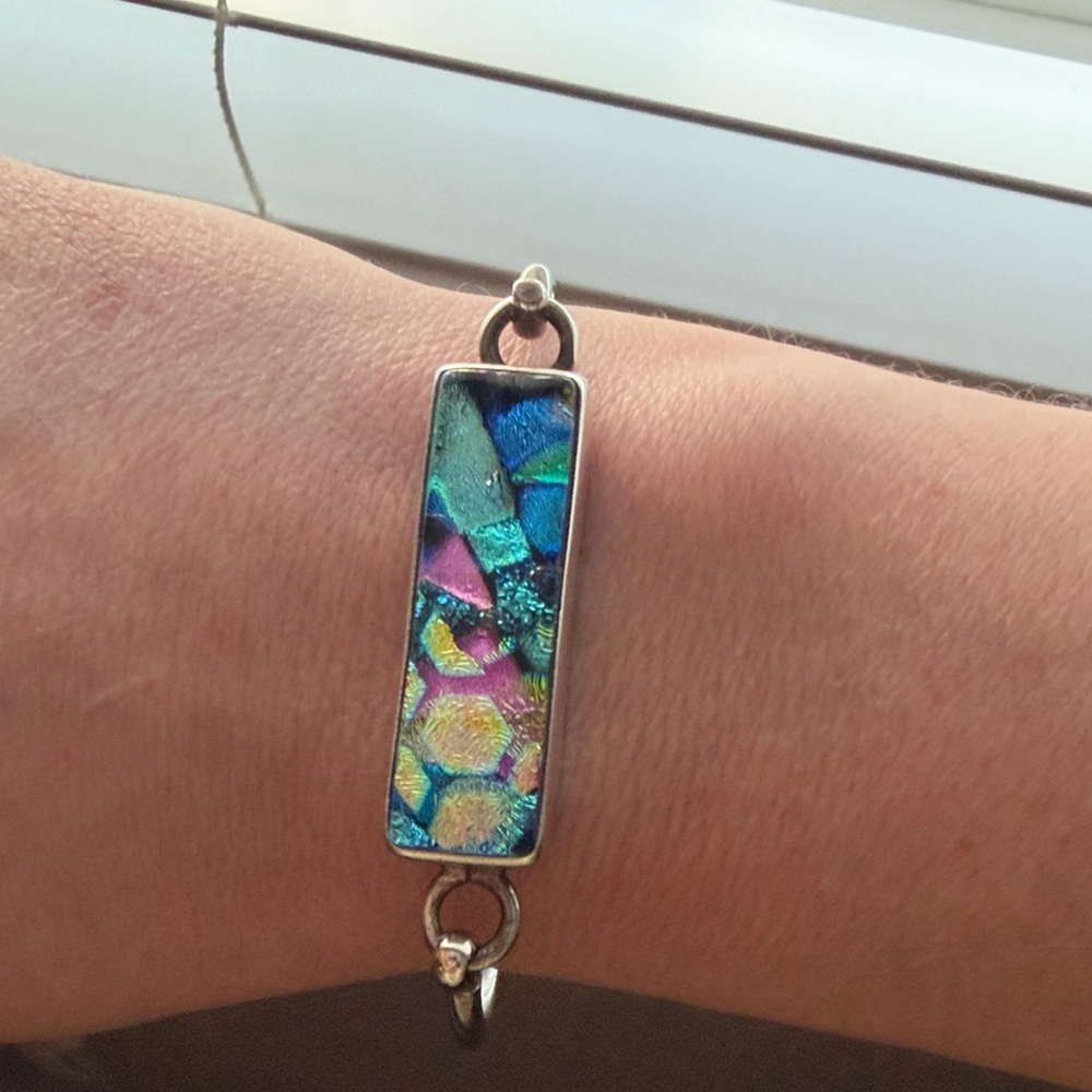 Vibrant Multicolor Mosaic Bracelet